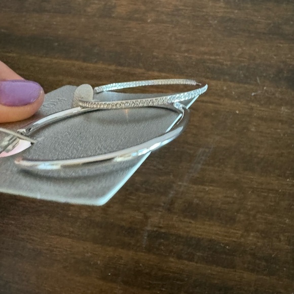 Nordstrom Pavé Cubic Zirconia Hoop Earrings - Picture 3 of 6